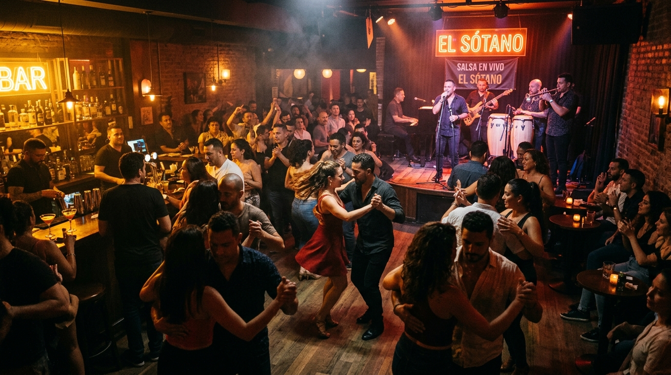 Ambiente de Salsa en El Sótano